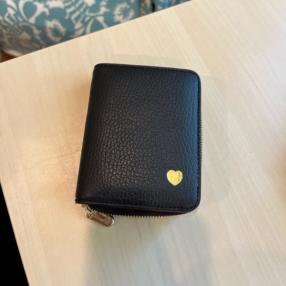 New with tag. Mon purse custom made black leather wallet - Picture 1 of 10